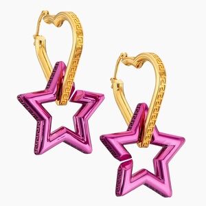 Versace

Goldtone Star & Heart Drop Earrings